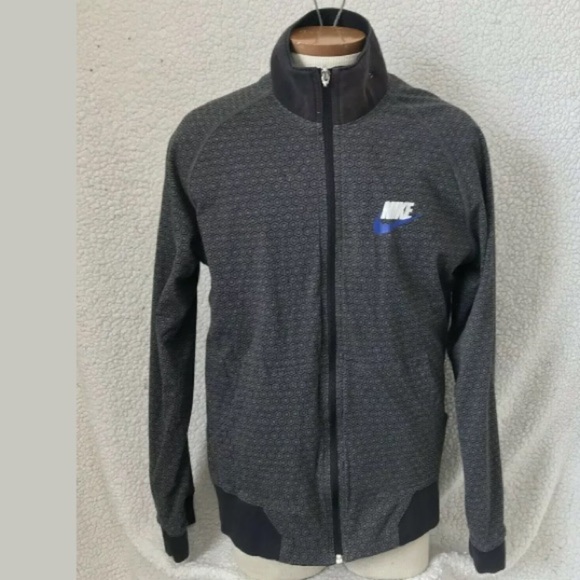 Nike Men's Reversible Jacket Black Full Zip Coat size Large - Picture 2 of 8